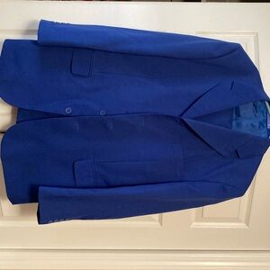 Vittorio St Angelo royal blue men’s two piece suit 40R jacket and 34R pants